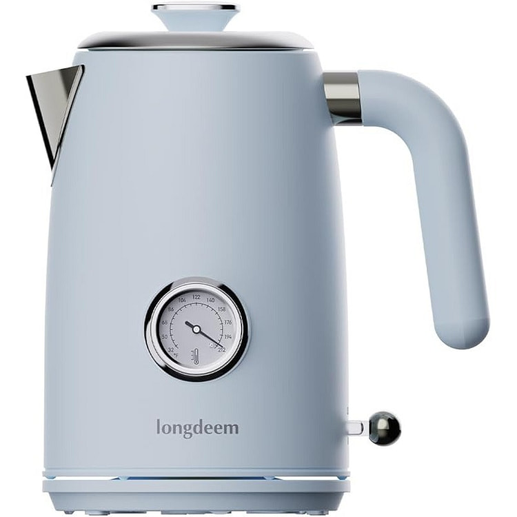1L Small Electric Kettles Stainless Steel, Blue