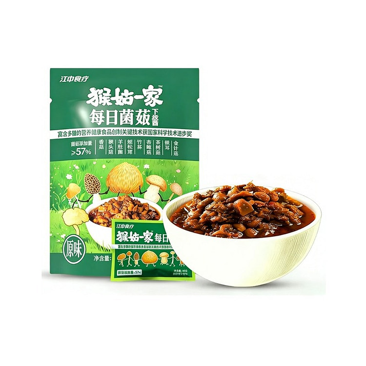 江中食疗猴姑一家每日菌菇下饭酱原味150g*1 150 克
