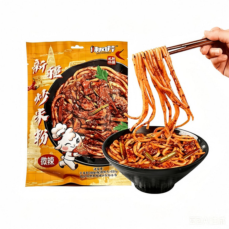 Lafengqin  Mild Spicy Fried Rice Noodles, 220g 220 g
