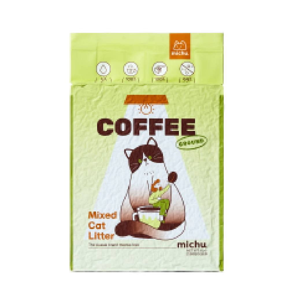 MICHU Mixed Tofu Cat Litter – Coffee 5.5 lb