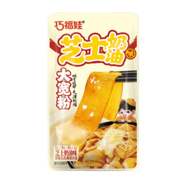 Big wide noodles with cheesy cream flavor 65 g
