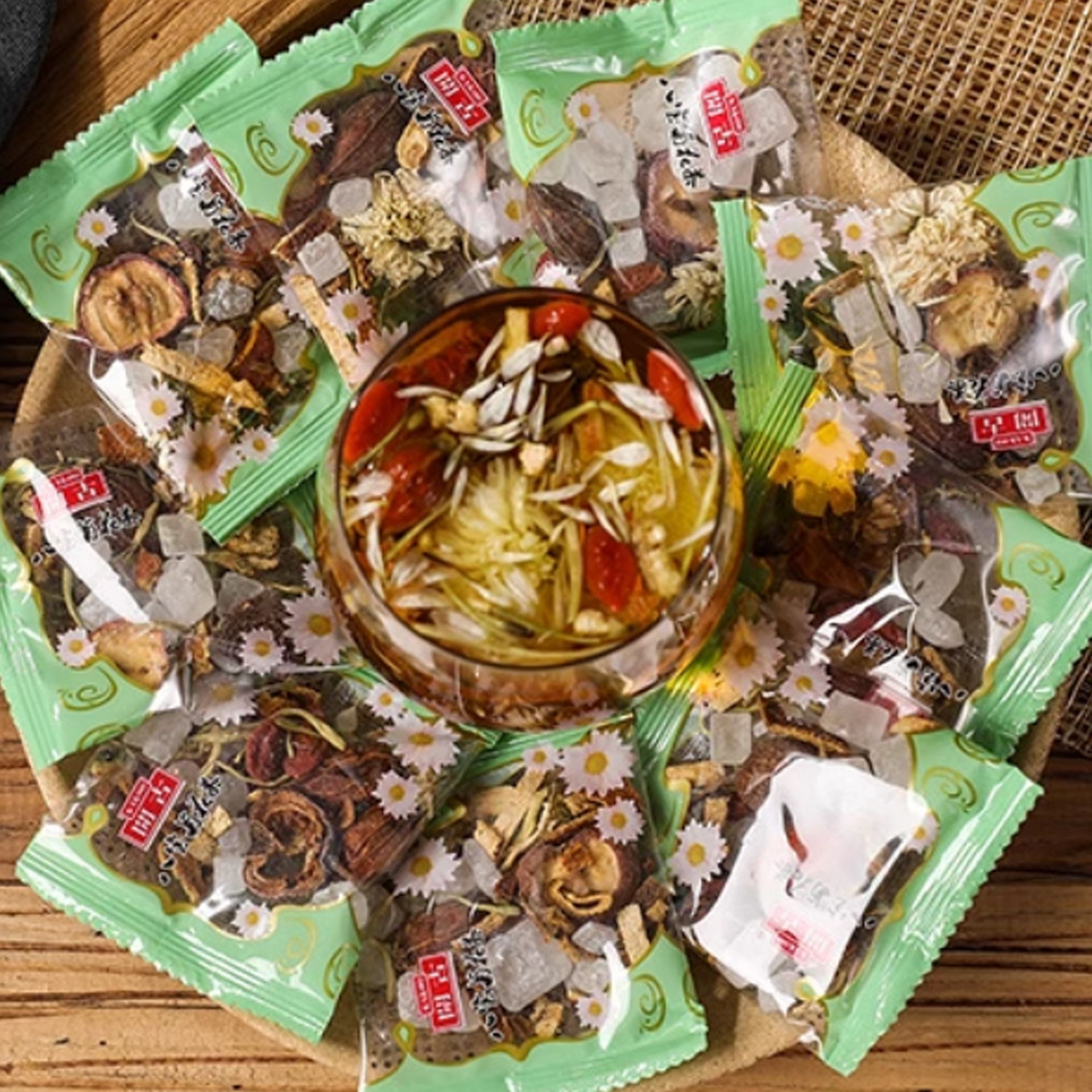 Chrysanthemum tea Herbal tea hawthorn fruit tea - Weee!