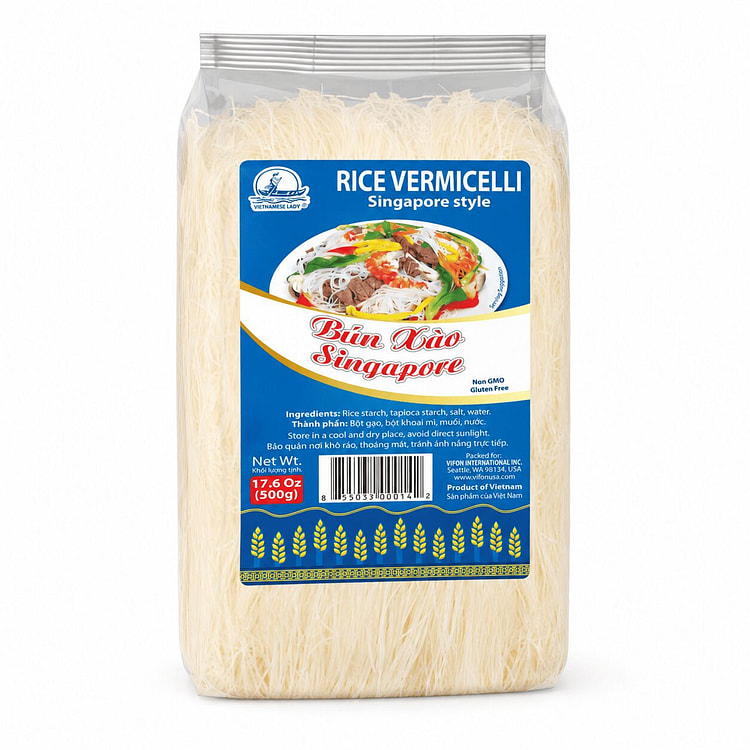 [1-PK] VIETNAMESE LADY Singapore Style Rice Noodle 17.6 oz