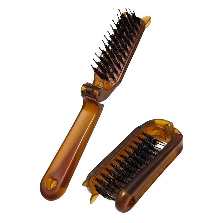 Boar Bristle Comb Folding Telescopic Comb Portable