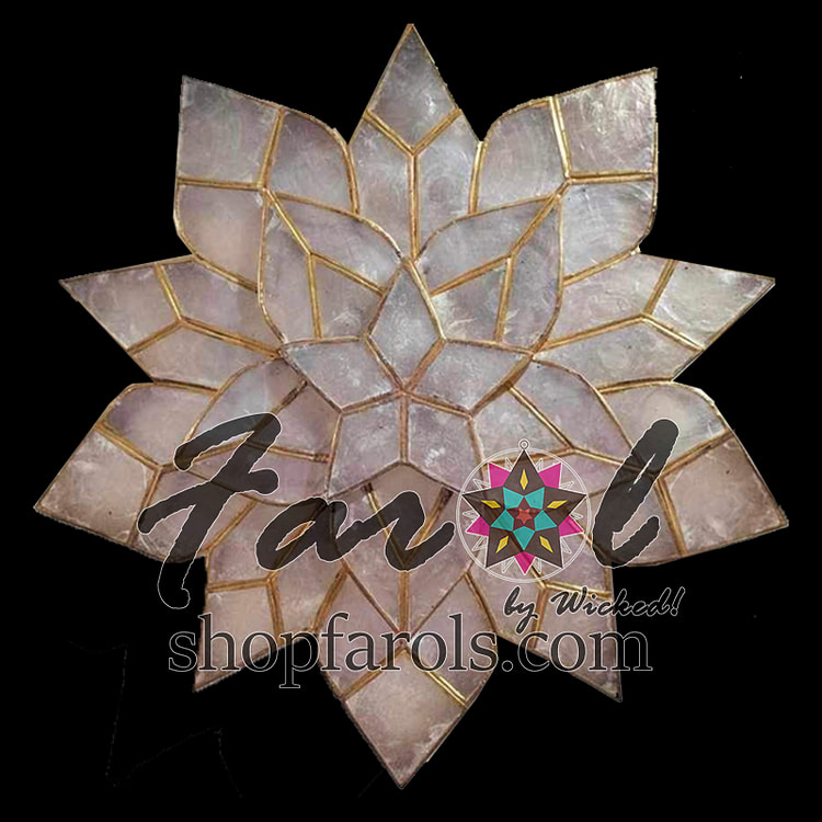 Sampaguita White - 15" Parol Capiz