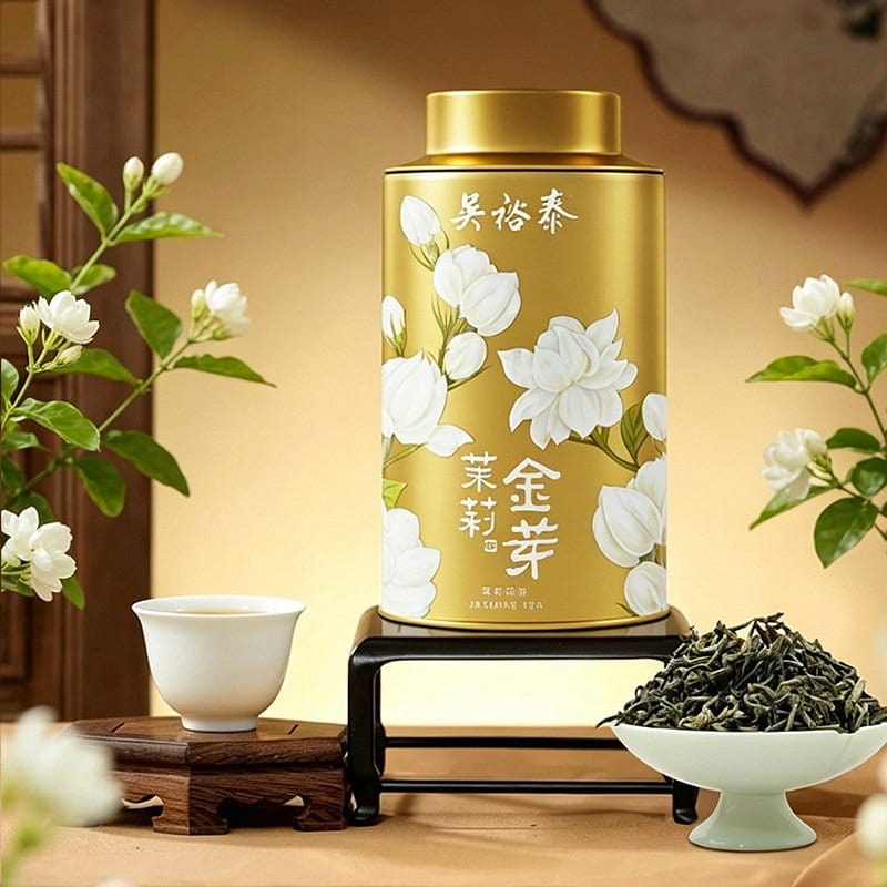 Wuyutai Golden Jasmine Bud Tea, 1 Can 80 g