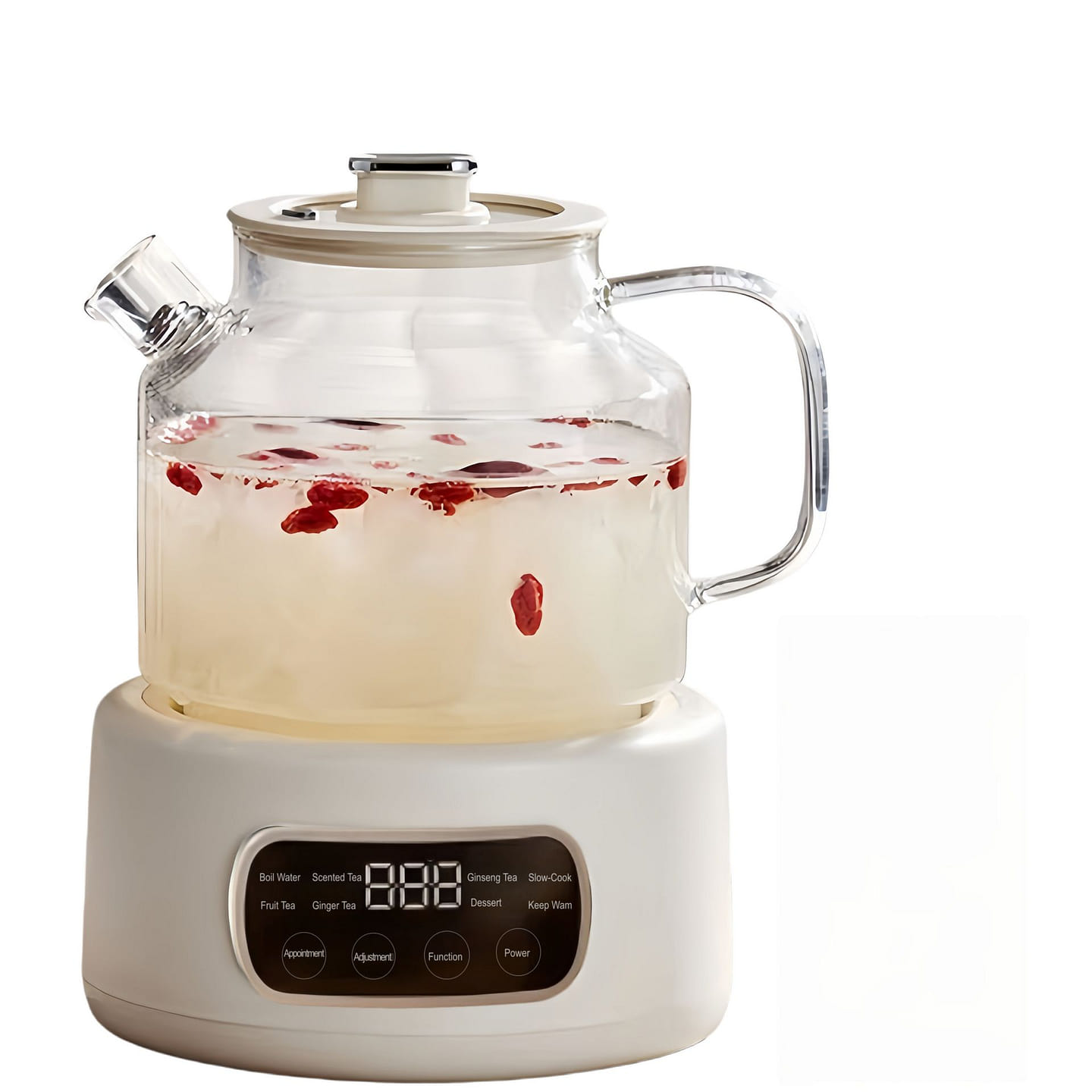 1.2L All-Glass Health Tea Pot, Stainless Steel 1 count