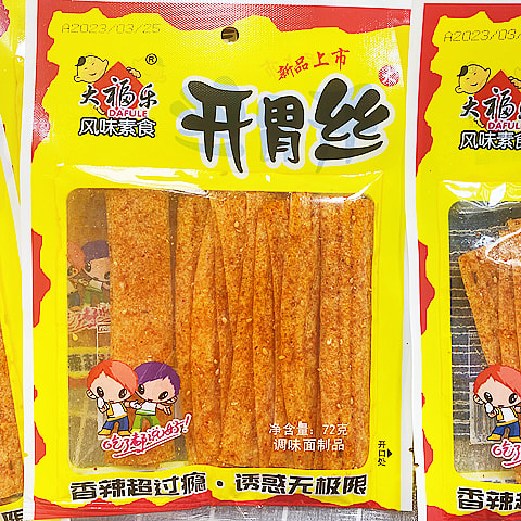 大福乐开胃丝辣条辣片香辣 72g*2袋装