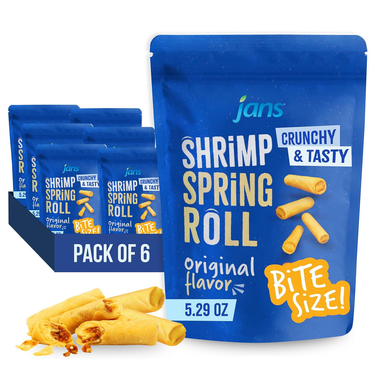 Jans Shrimp Spring Roll Original 5.29 oz Pack of 6 5.29 oz*6 pack