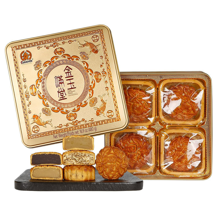 ONETANG Classics Cantonese Mooncakes, 4 Pcs 1 each