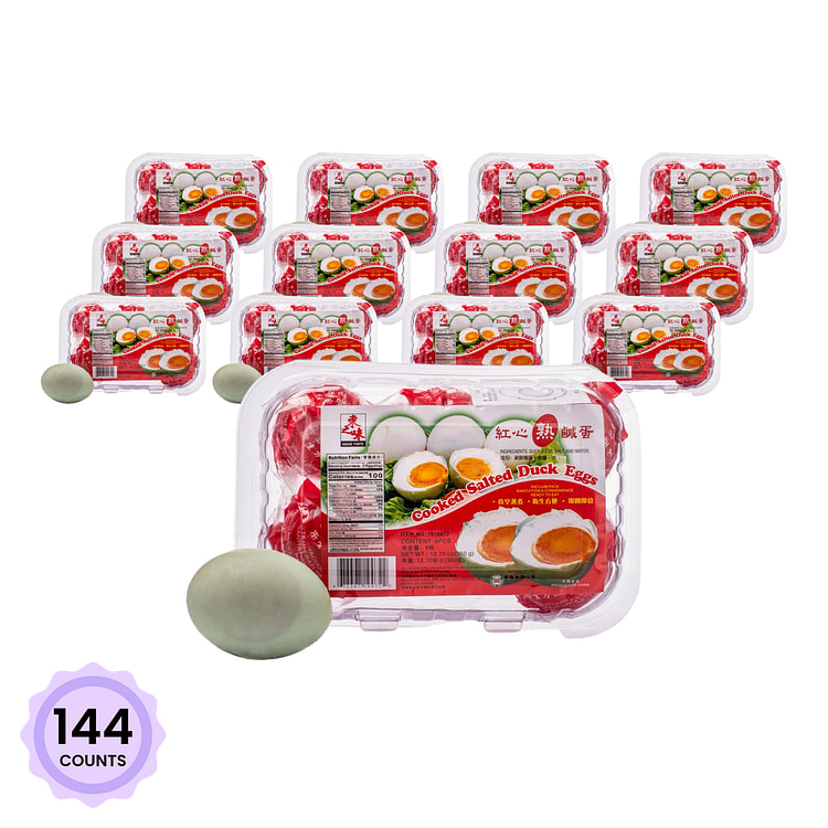 Asian Taste Cooked Salted Duck Eggs 2.12 oz*144 counts