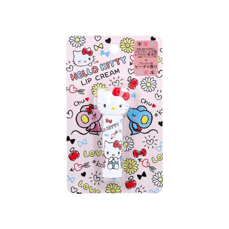 hellokitty香甜桃子味玻尿酸保湿唇膏1个装 1 份