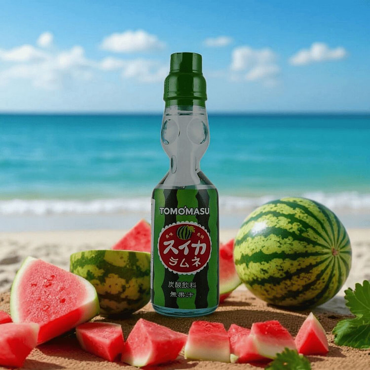 Tomomasu Watermelon Cider Marble Ramune Soda