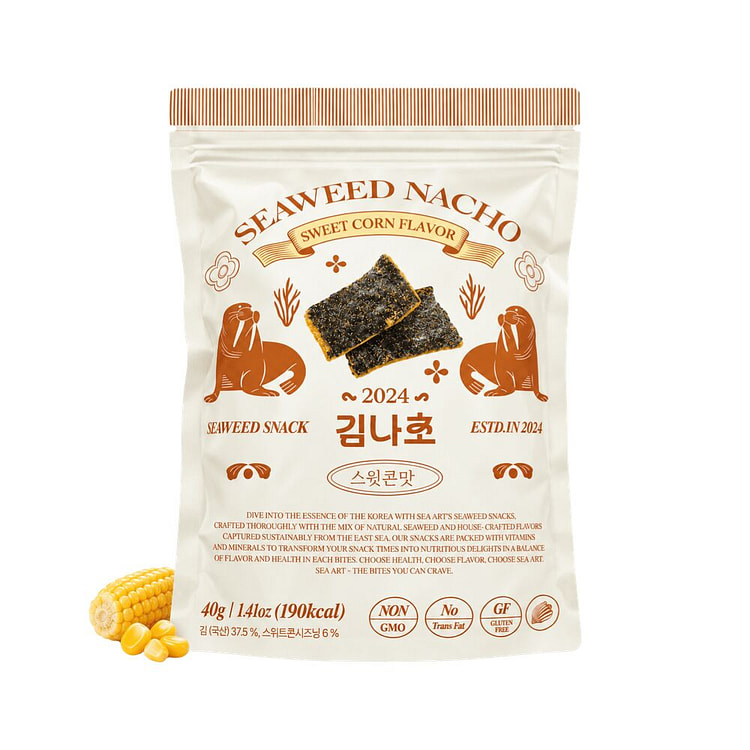 Seaweed Nacho Sweet Corn Flavor, Crispy Korean 1.41 oz