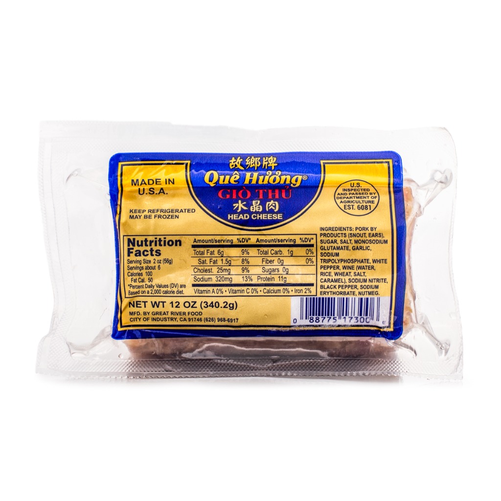 Que Huong Vietnamese Head Cheese, Frozen 12 oz