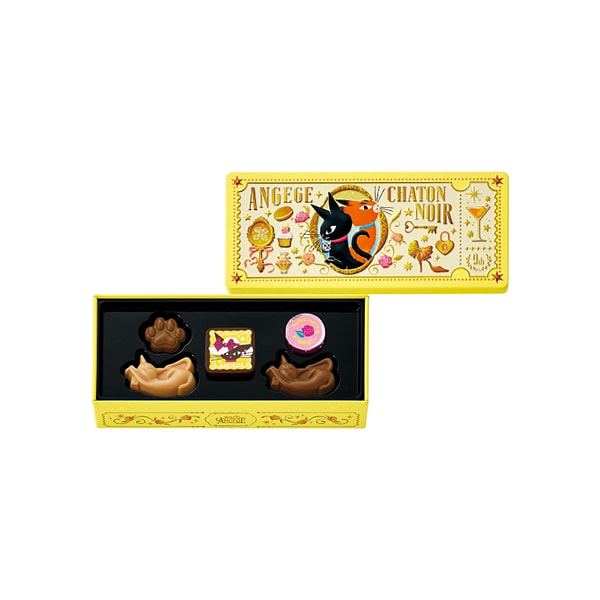 Angeju C 情人节猫咪巧克力 5块 1 盒