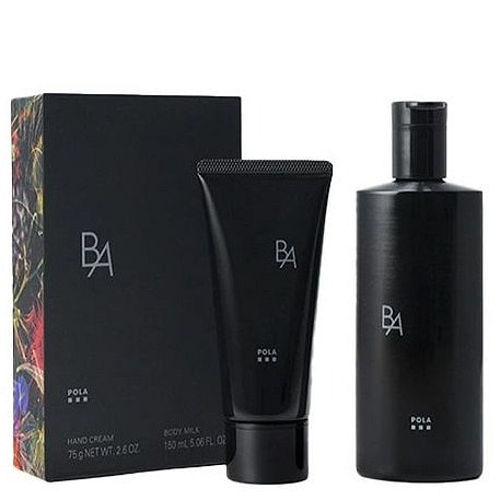 POLA Black BA Hand Cream 75g + Body Lotion 150ml Set