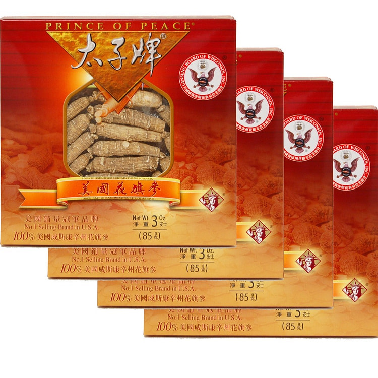 American Ginseng Medium Short Roots, 3oz x 4 boxes