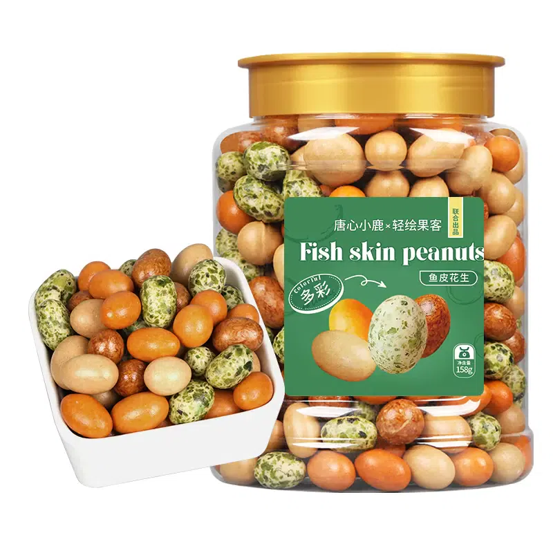 Light painting fruit customer colorful beans fish skin peanut rice 500g *1 can crispy beans old-fashioned peanut classic post-80s nostalgic snacks 500 g