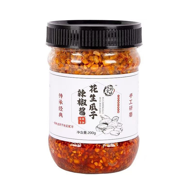 Henan Stone-Milled Peanut Chili Sauce 170g*1 1 bottle