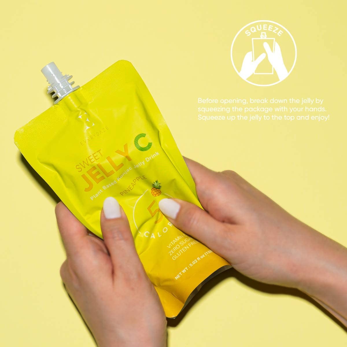 Everydaze Sweet Jelly C Vitamin C Konjac Jelly Pineapple Flavor 10pks