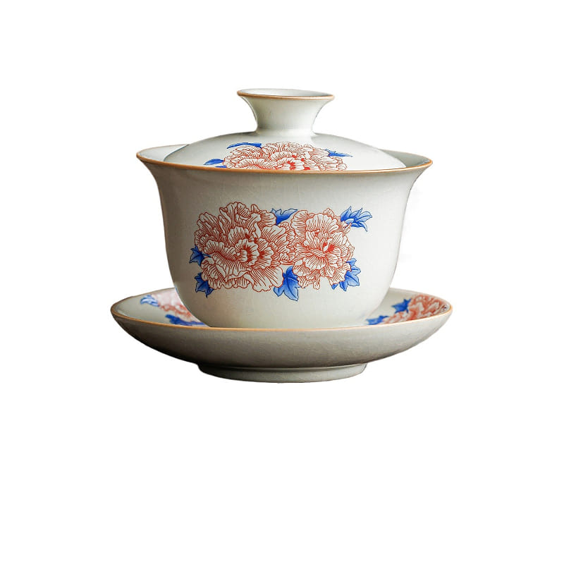 Ru Kiln Sancai Bowl and Tea Cup 11 * 9.1 cm 1 box