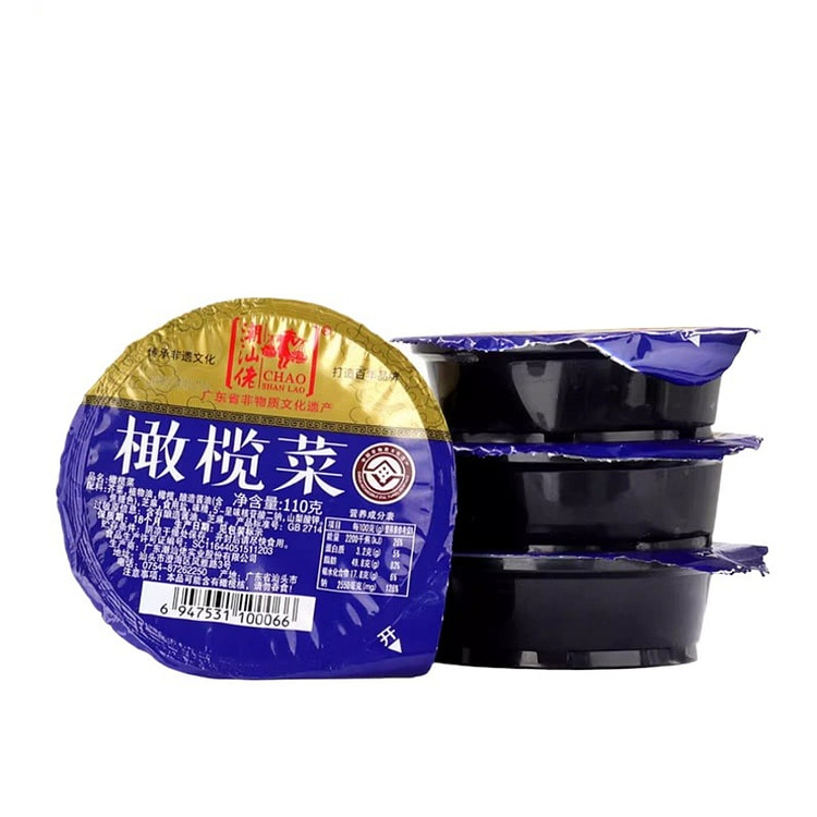 潮汕佬橄榄菜小碟110g*4个