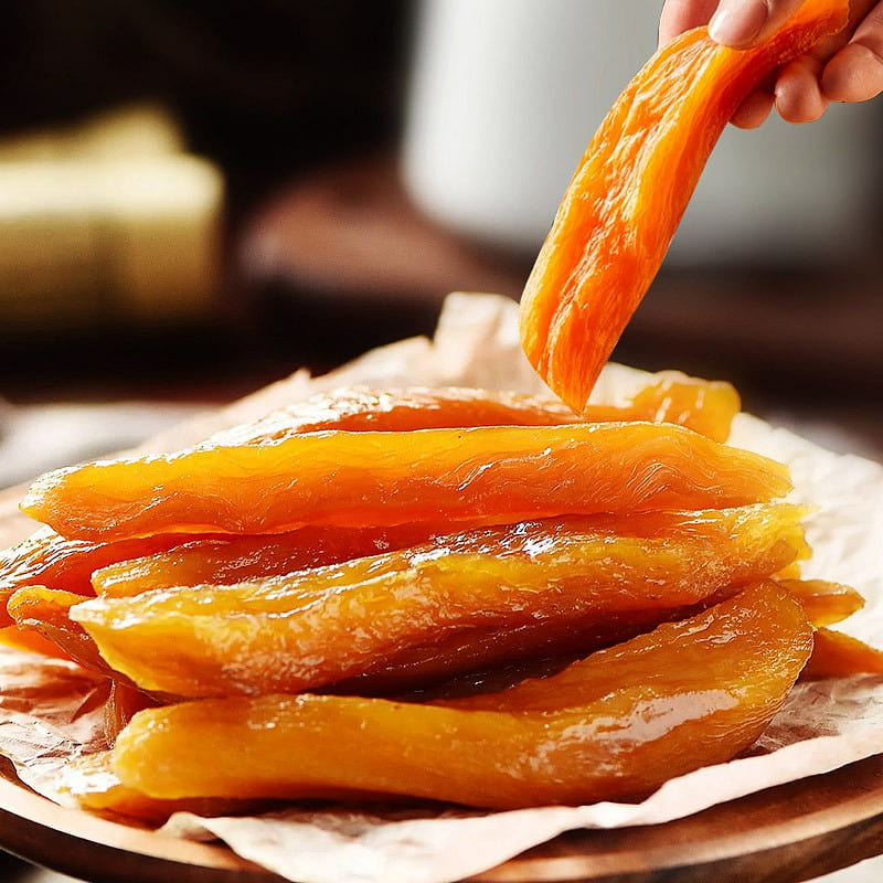 Yellow old five fresh steamed sweet potato dry 300 g