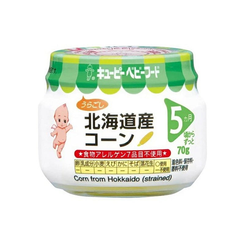 Cupie Baby Food Hokkaido Corn Uragoshi 70g 1 each
