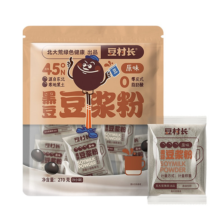 豆村长原味东北黑豆豆浆粉270g*1袋