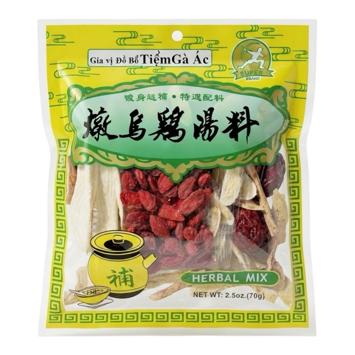 Herbal Mix for Chicken Soup Gia Vi Tiem Ga Ac 70 g