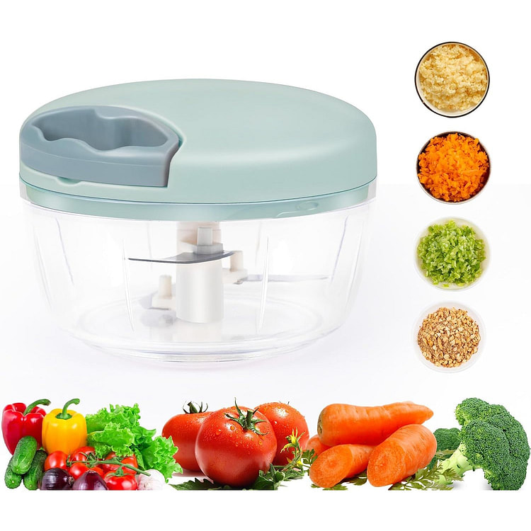 GarlicChopper withContainer,ManualPull-cordFoodCh 1 count