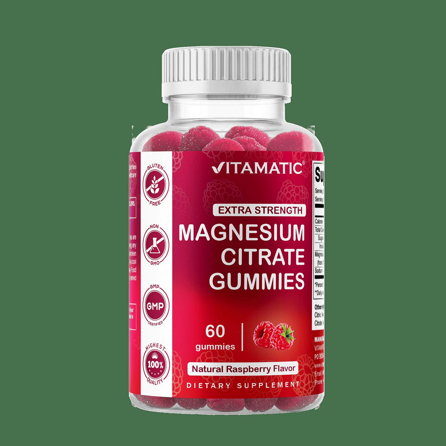 Extra Strength Magnesium 85mg - 60 Vegan Gummies 1 個