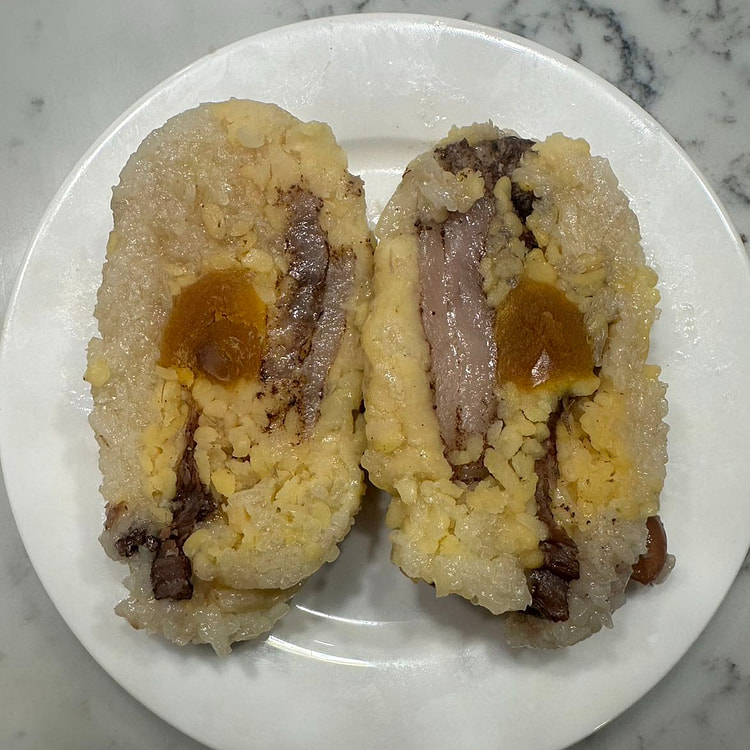 广式绿豆蛋黄肉粽