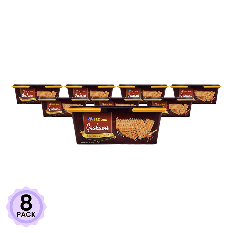 M.Y. San Graham Honey Crackers Tub 800 g*8 pack