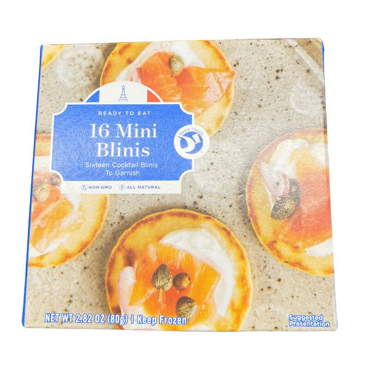 高级布里尼薄饼（搭配鱼子酱） 2.82 盎司