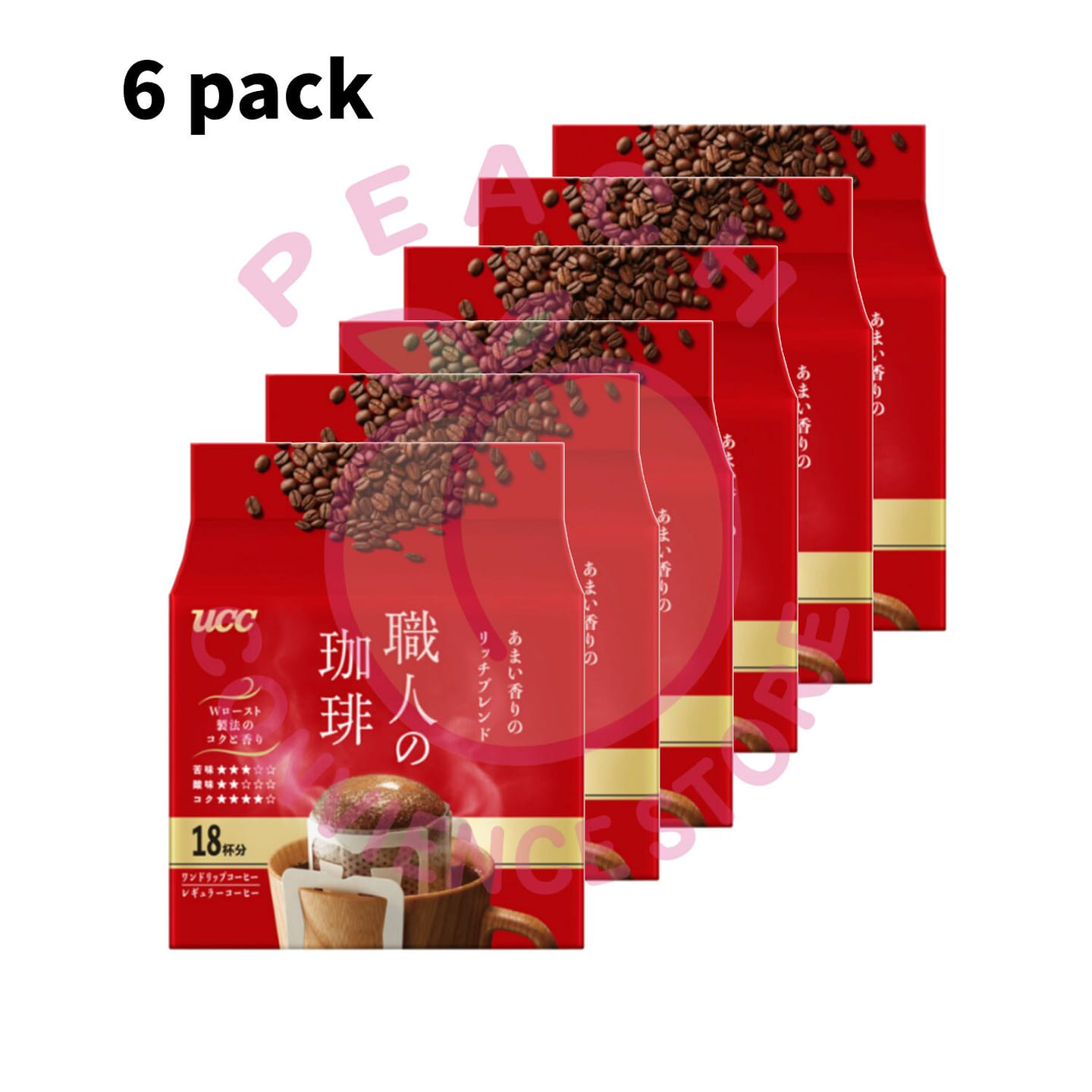 UCC Artisan's Mocha Blend Drip Coffee 18p 6 Pack 1 count