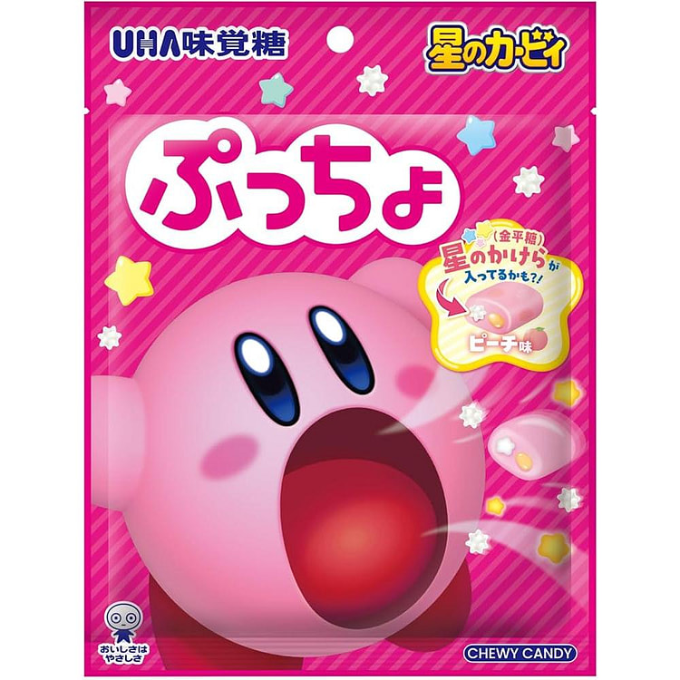 UHA Kirby Peach Flavor Gummy Candy 52g
