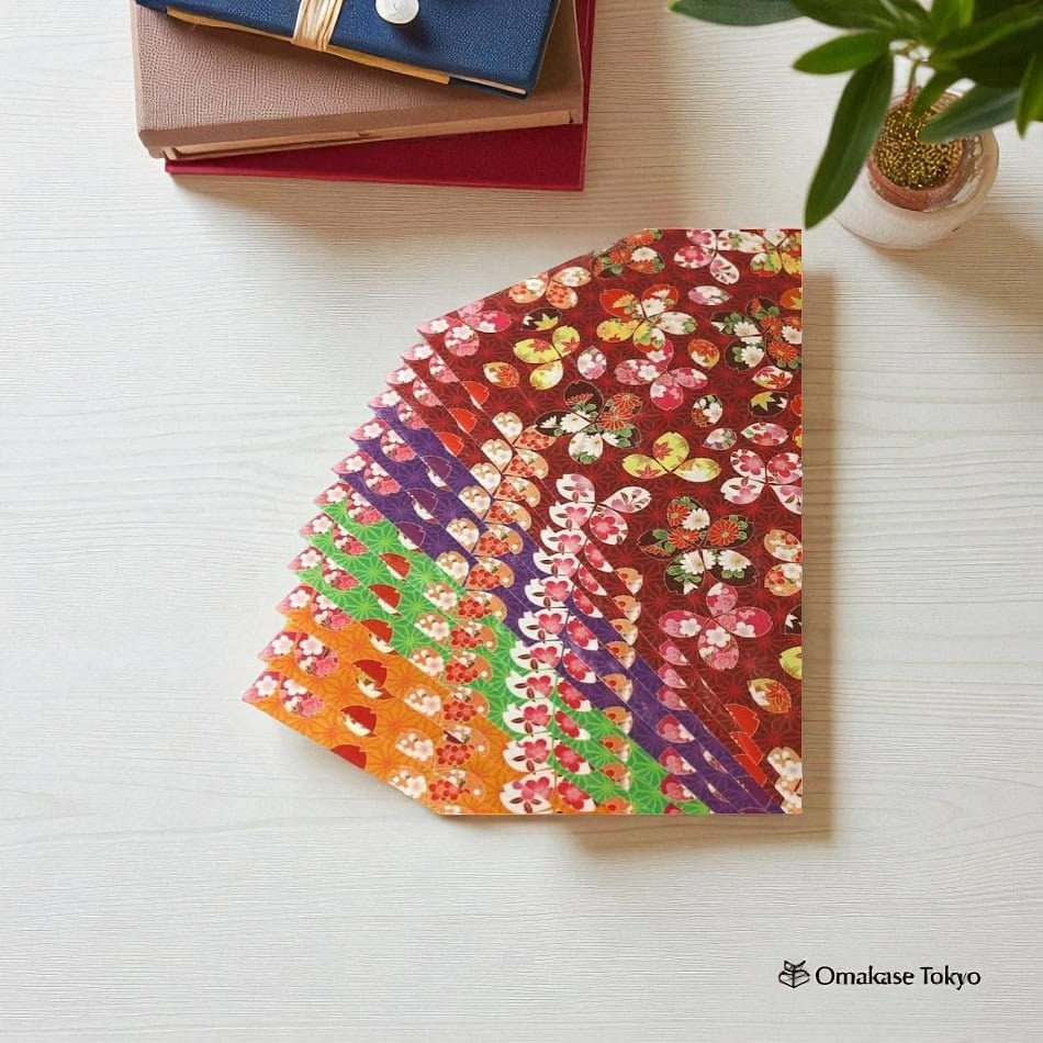 Japanese Washi Chiyogami Four Seasons Cherry Bloss 80 g