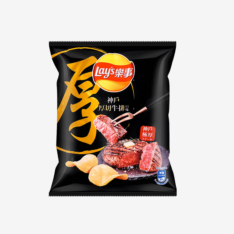 乐事 薯片 神户厚切牛排口味34g