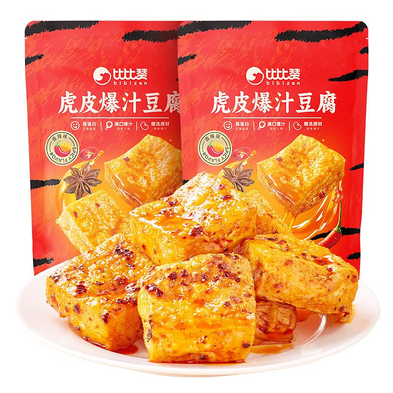 Bibigzan Spicy Dried Bean Curd Snack Tofu Bites 100 g