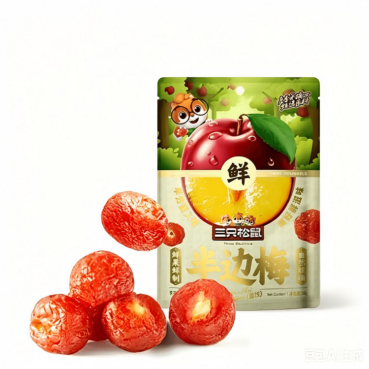 Three Squirrels Honey Half Plums 50g*3 Bags 150 g