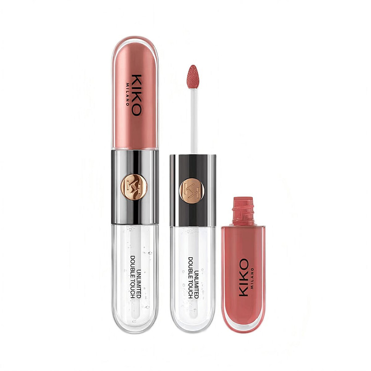 KIKO双头唇釉口红不掉色不沾杯#133烟粉荔枝 6 毫升