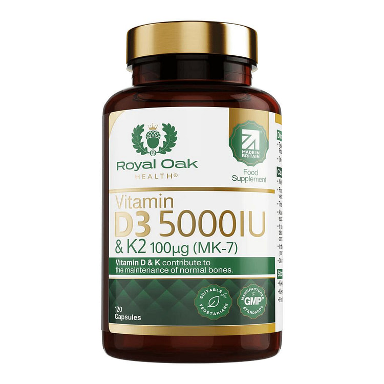 皇家橡树维生素d3&K2 女性备孕120粒 1 瓶