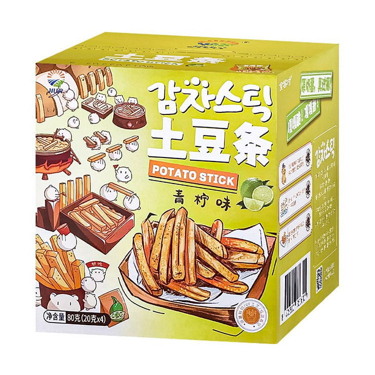 九日青柠味土豆条 80g 清新风味薯条 1 盒