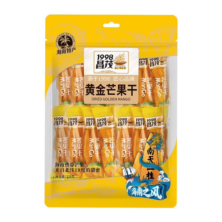 昌茂 芒果干水果干果脯水果干片零食 328g*1袋