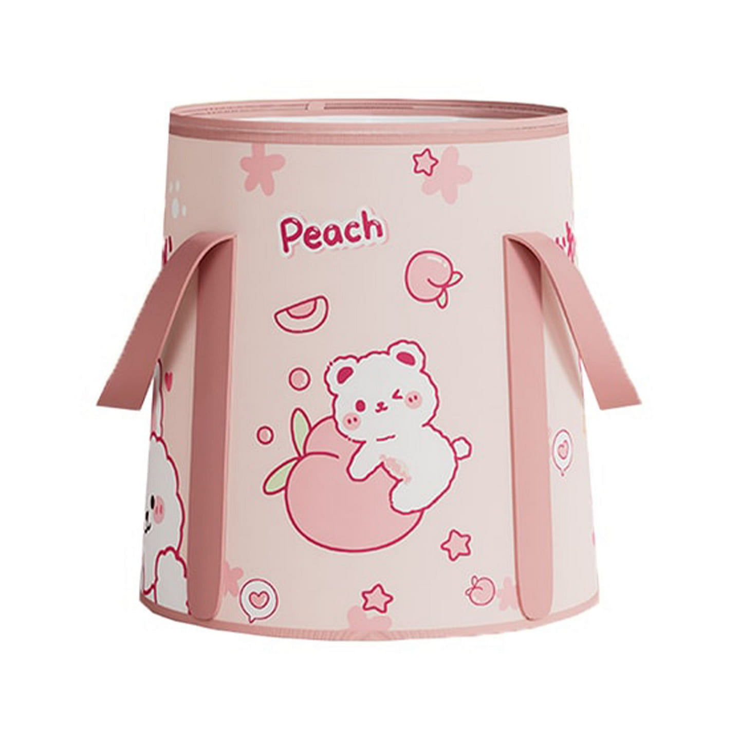 Folding foot tub bag Pink 1 each