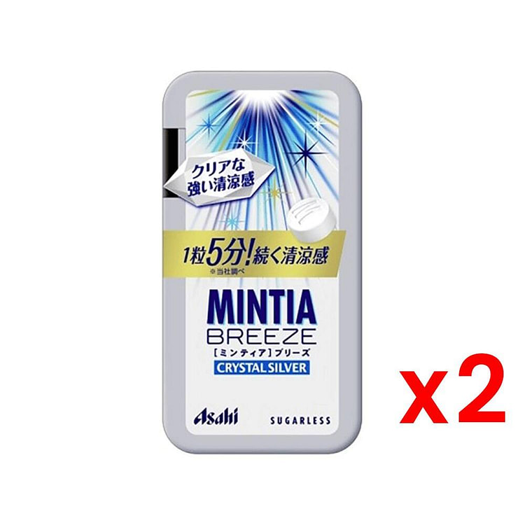 Asahi MINTIA BREEZE Tablet Crystal Silver 30 pcsx2 22 g