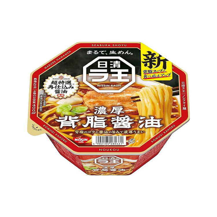 Nissin Raoh Back Fat Soy Sauce Ramen 113g 113 g (min 6)