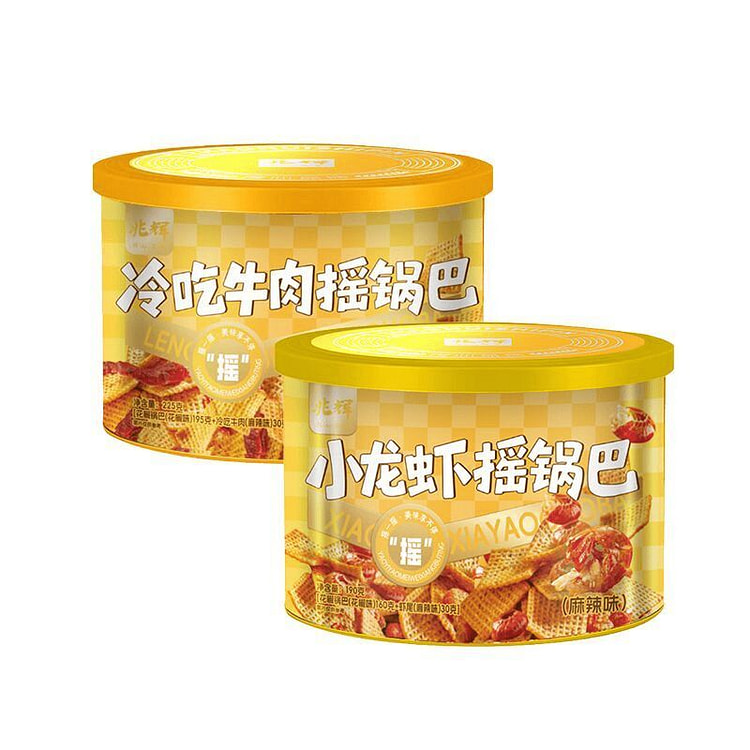 罐装麻辣小龙虾冷吃牛锅巴 225g×2罐解馋休闲零 450 克